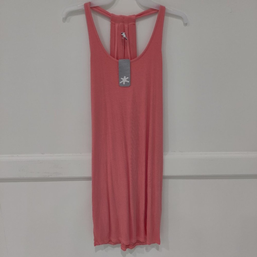 Brand New Splendid Women's T-Back Tank Top Mini-Dress Pink Size XS BB294